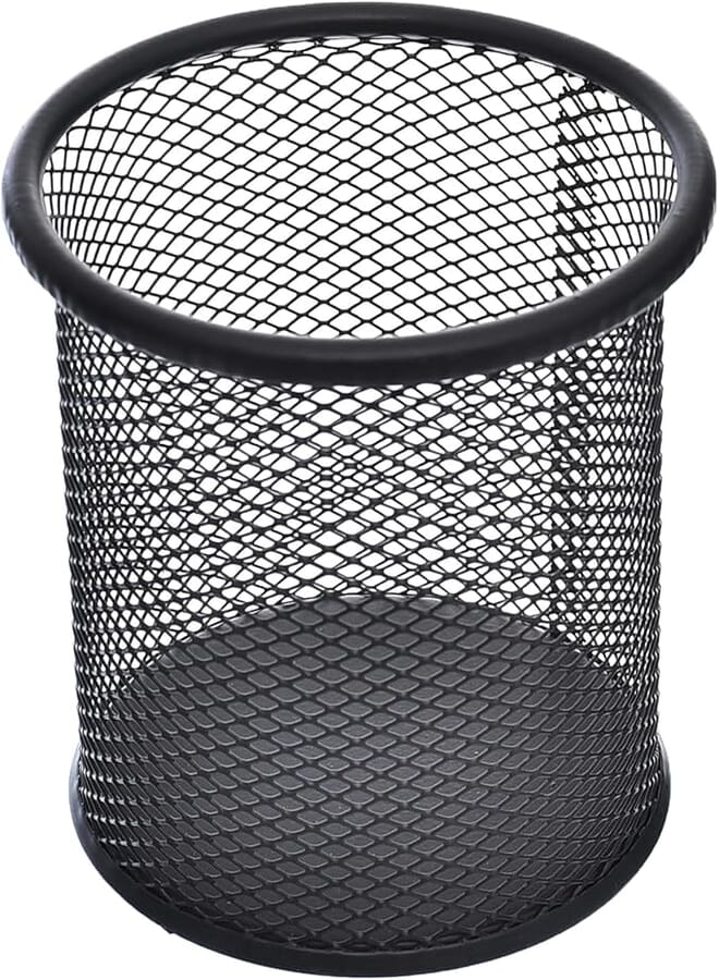 Elmaayergy H526-D-1/802 Pens Organizer Mesh Round Cup With Premium, Long Lasting And Eco-Friendly Material